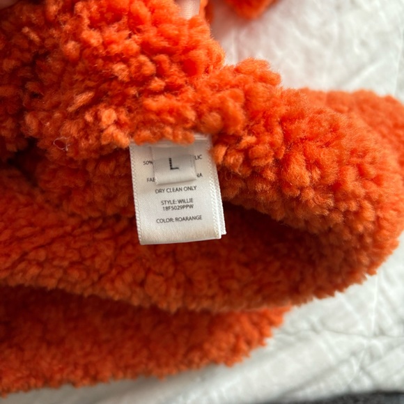 Land of Distraction Willie Oversized Sweater in Orange Cowl Turtleneck Large - Picture 7 of 11